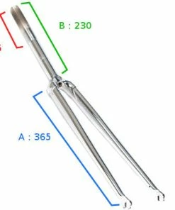 Fourche Droite Chromée 1 Pouce - BLB Classic 7 Fourche Droite Chromée 1 Pouce - BLB Classic -Montage & réparation du pneu Boutique fourche droite chromee 1 pouce blb classic full 4