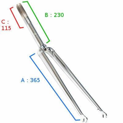 Fourche Droite Chromée 1 Pouce - BLB Classic 4 Fourche Droite Chromée 1 Pouce - BLB Classic – Image 4