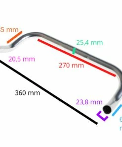 Guidon Corne De Vache Argent Bullhorn BLB 360 Mm -Montage & réparation du pneu Boutique guidon corne de vache argent bullhorn blb 360 mm full 3