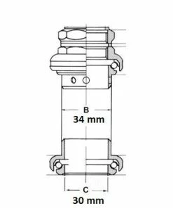 Brandless Jeu De Direction 1"1/8 Pour Pivot Fileté -Montage & réparation du pneu Boutique jeu de direction 1 1 8 pour pivot filete full 3