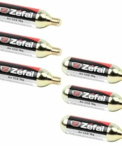 ZEFAL Lot De 6 Cartouches CO2 16g Filetées Zéfal