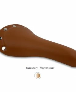 Endzone Selle De Vélo Vintage Imitation Cuir Marron -Montage & réparation du pneu Boutique selle velo marron vintage clair